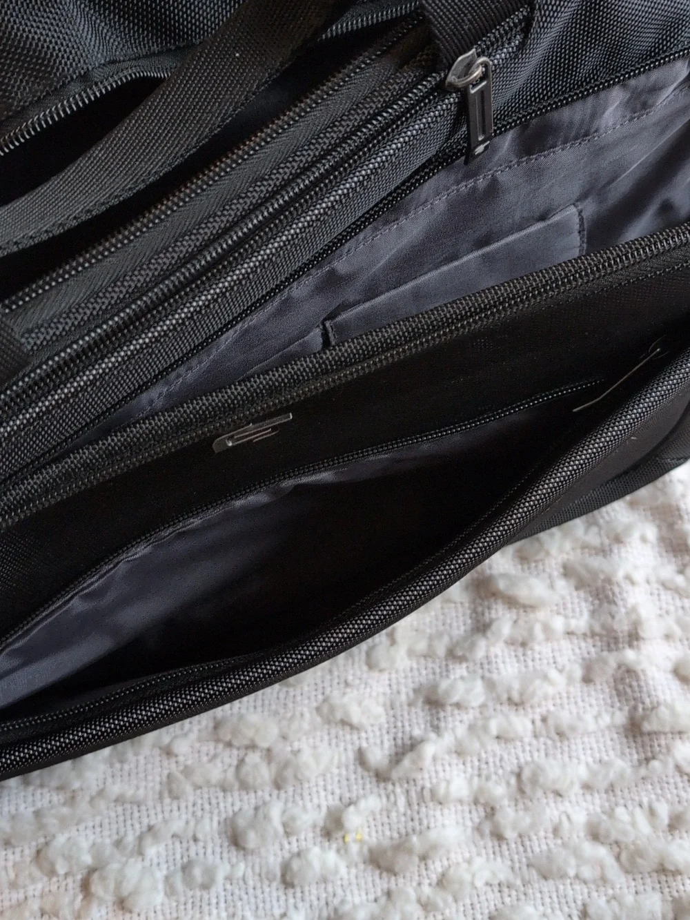 Solo Checkpoint Multi Compartment Travel Nylon Black Slim Briefcase Trolley